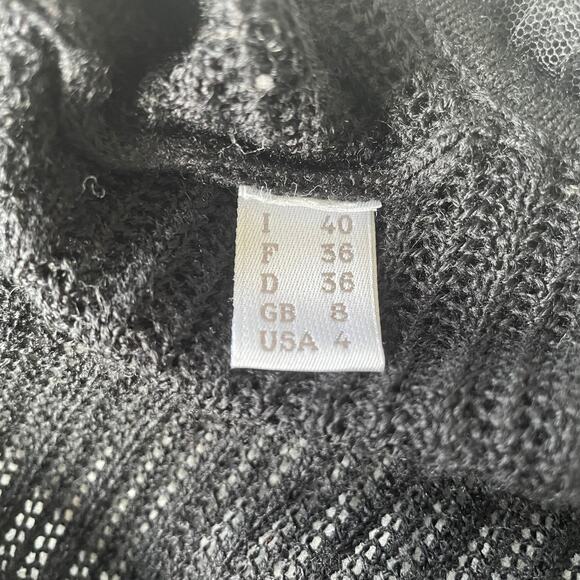 Philosophy di Alberta Ferretti Virgin Wool Cardigan Sweater Chain Trim 4 EUC - Picture 6 of 14